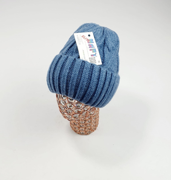 Шапка Март крупновяз. Бета (джинс)